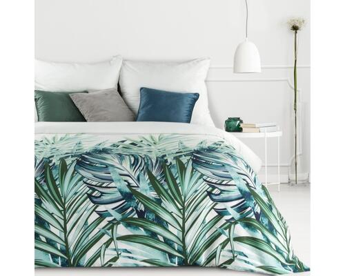 Obliečky na posteľ sprírodným vzorom zo saténovej bavlny - Clas 13, prikrývka 140 x 200 cm + vankúš 70 x 90 cm
